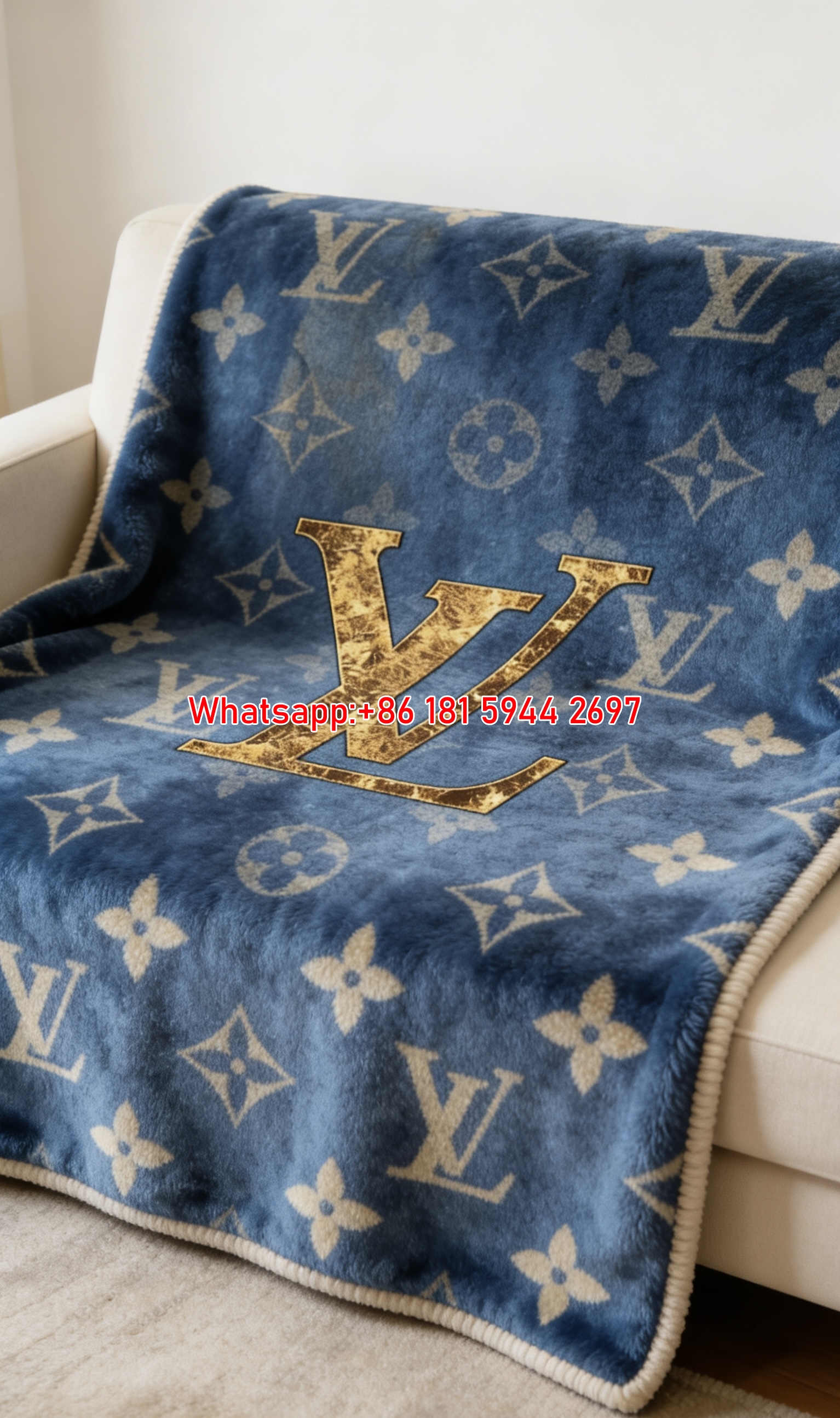 Gilded Monogram LV Blanket IMG_3127